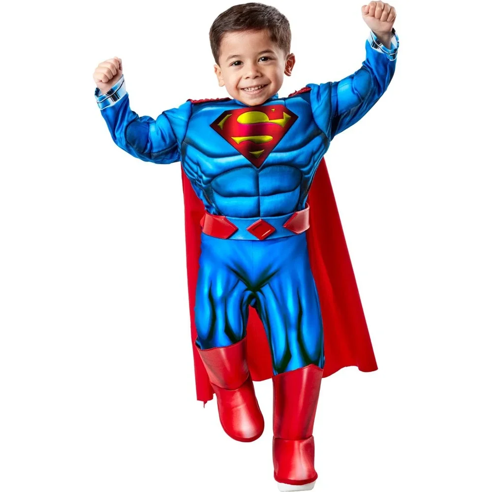 NWT Rubies Superman Muscle Chest Toddler Costume Size 3T-4T